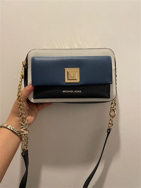 michael kors sylvia lg double zip crossbody